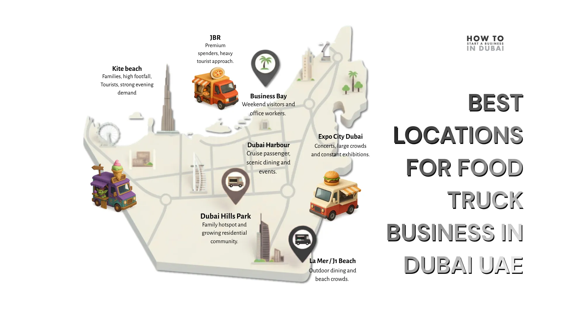 Best locations for Food Truck business in Dubai