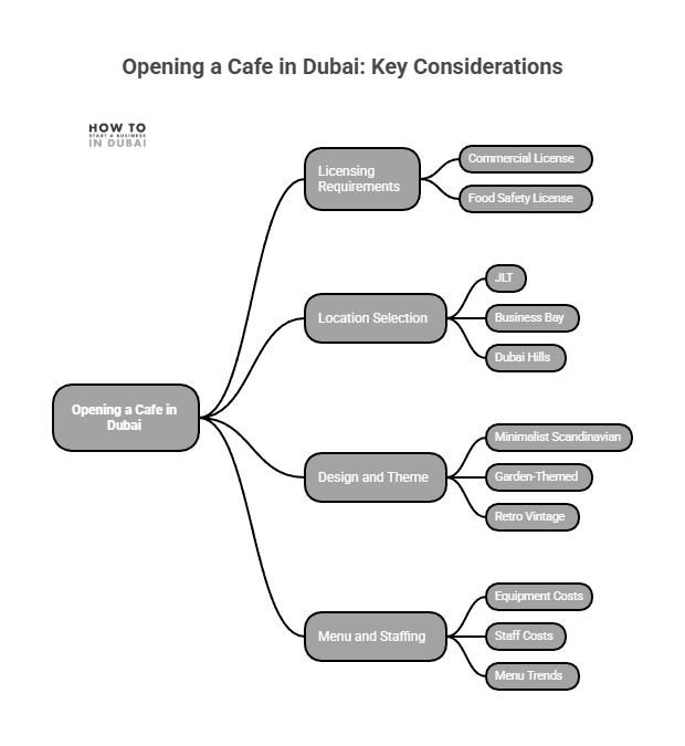 How to open a cafe in Dubai with location