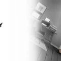 Banner explaining how to obtain a home based business license in Dubai featuring a modern woman walking through a home office.