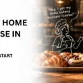 Graphic displaying fresh baked goods and a guide on getting a home bakery license in Dubai.